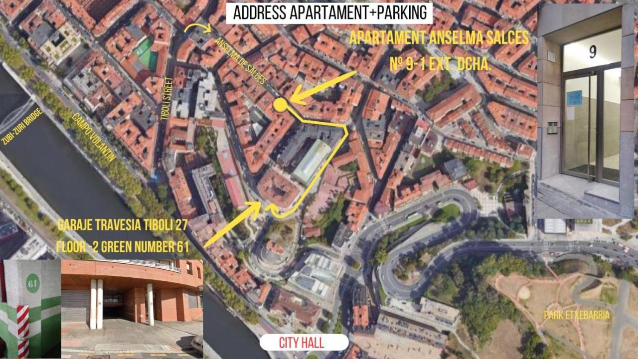 Apartamento Anselma 9 Con Parking Gratuito Bilbao Exterior photo